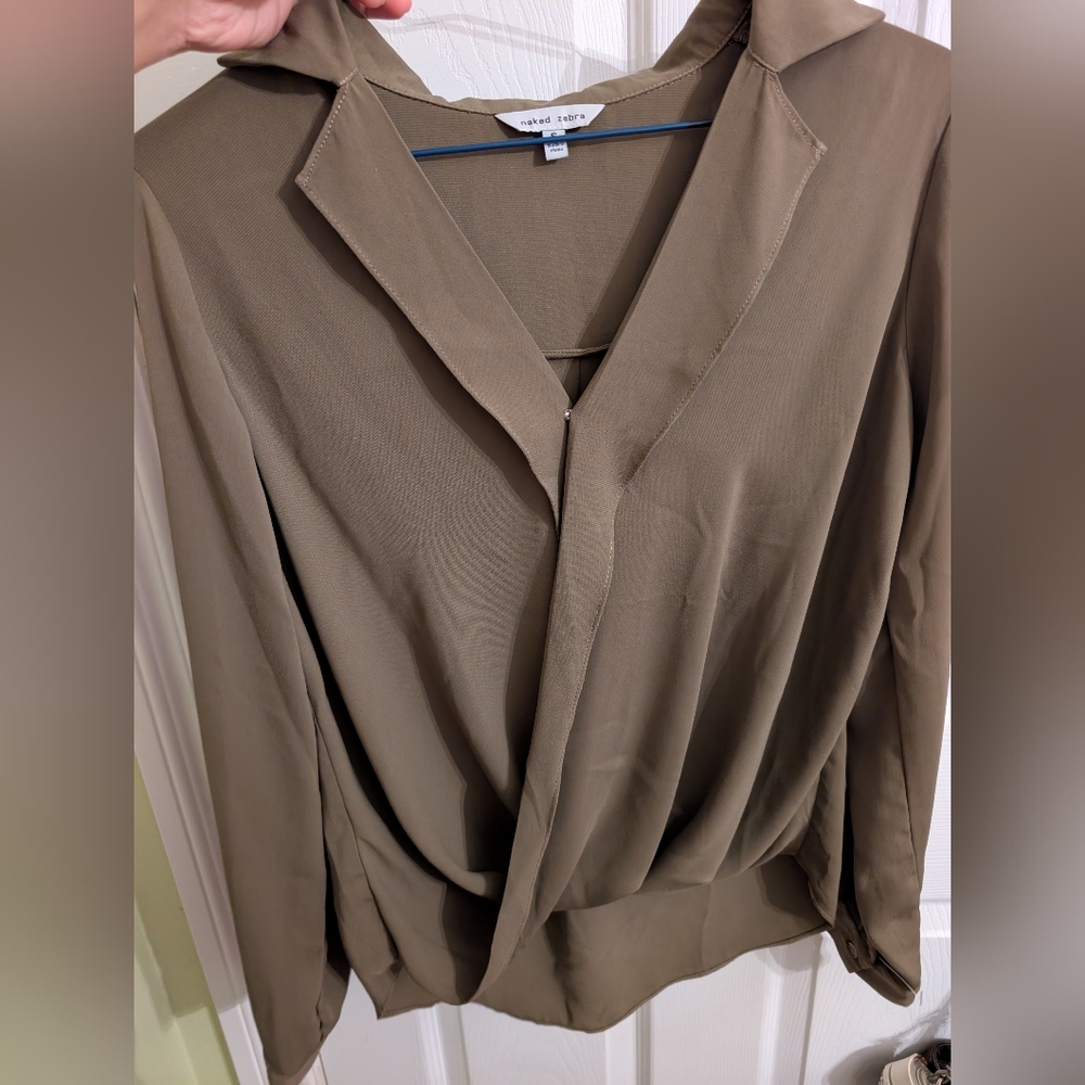 Green Long Sleeve Blouse
